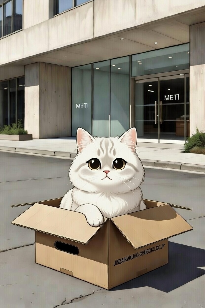 an abandoned cat of METI